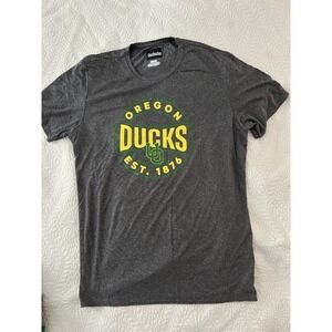 Captivating Grey Oregon Ducks T Shirt Size Large Stretch Workout